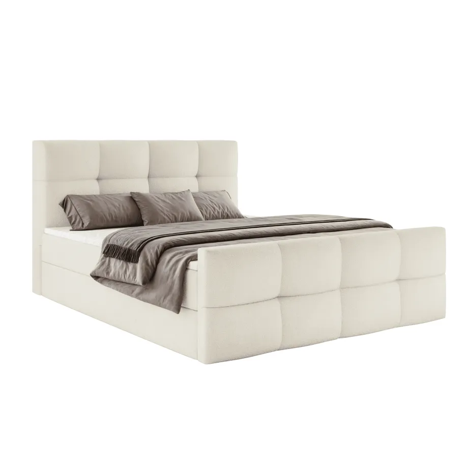 Kopie von Kopie von Boxspringbett NOLA mit Bettkasten & Topper