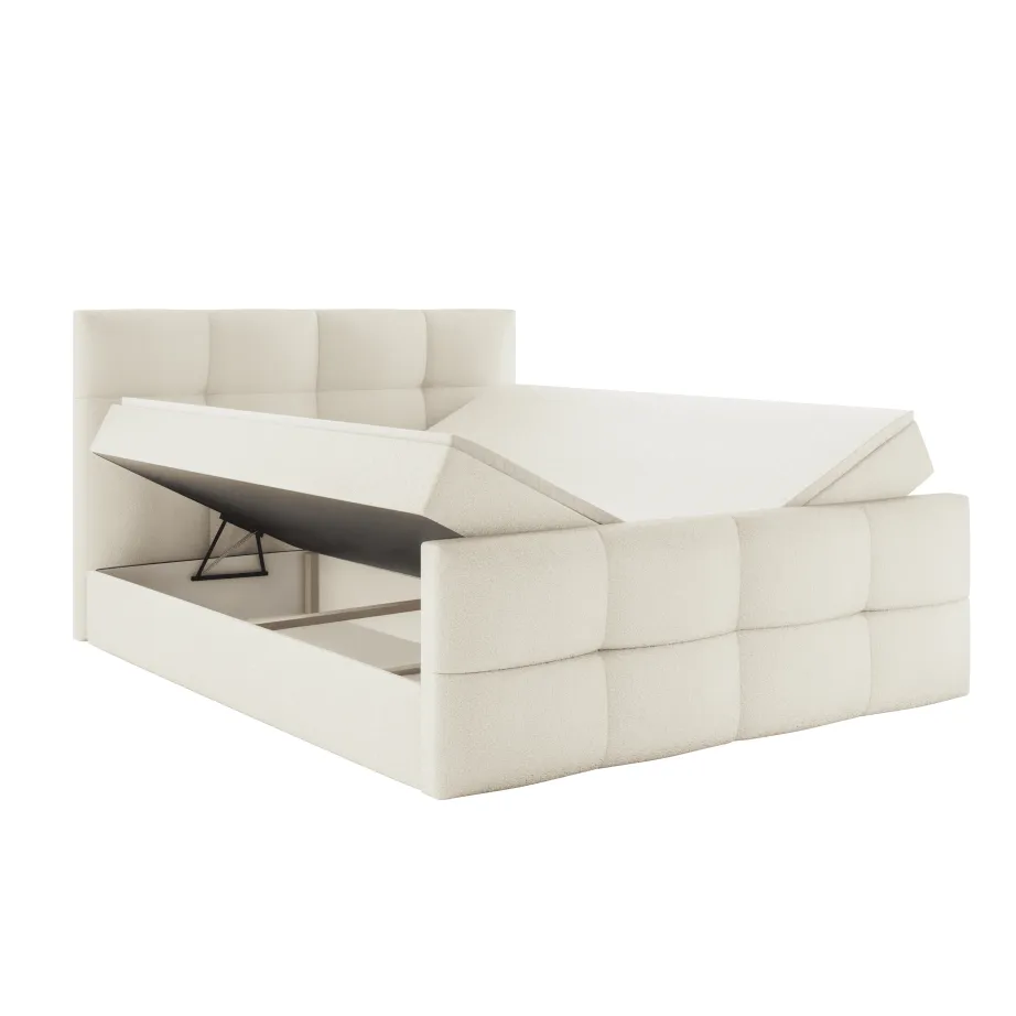 Kopie von Kopie von Boxspringbett NOLA mit Bettkasten & Topper