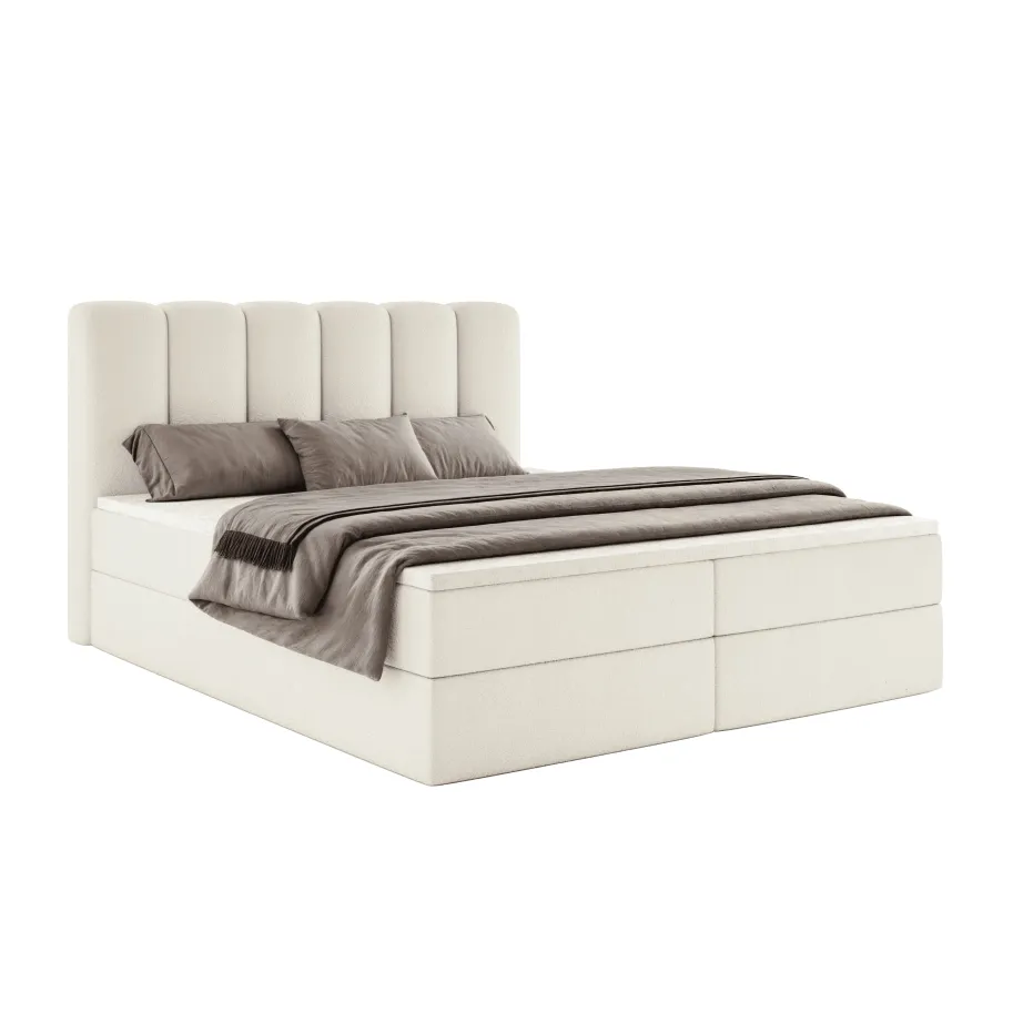 Kopie von Kopie von Kopie von Boxspringbett NOLA mit Bettkasten & Topper