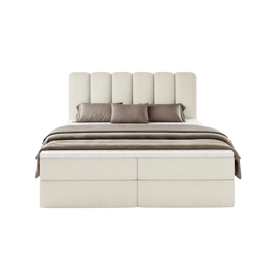 Kopie von Kopie von Kopie von Boxspringbett NOLA mit Bettkasten & Topper