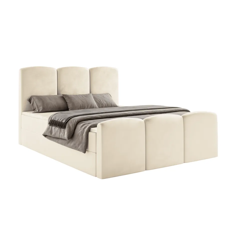Kopie von Kopie von Kopie von Kopie von Boxspringbett NOLA mit Bettkasten & Topper