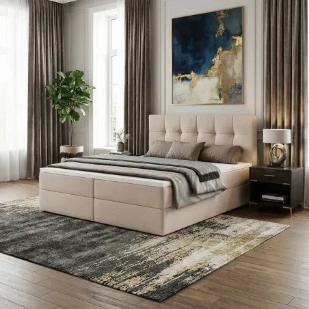 Kopie von Kopie von Kopie von Kopie von Boxspringbett NOLA mit Bettkasten & Topper