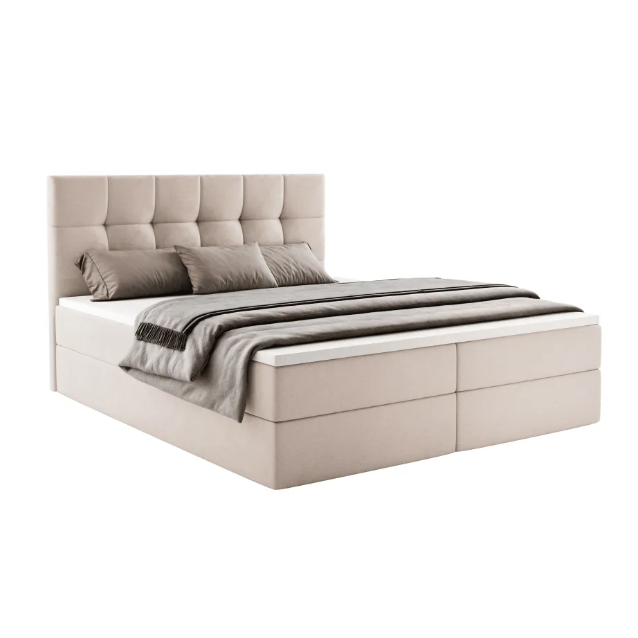 Kopie von Kopie von Kopie von Kopie von Boxspringbett NOLA mit Bettkasten & Topper
