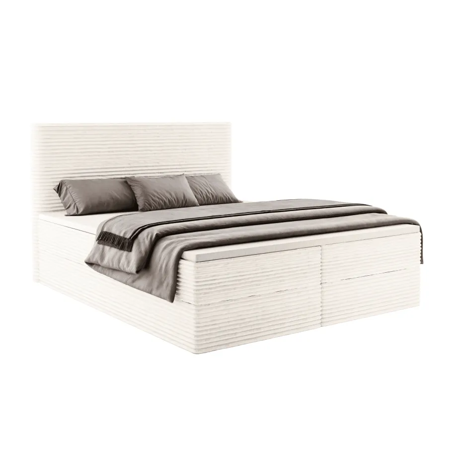 Kopie von Kopie von Kopie von Kopie von Kopie von Kopie von Boxspringbett NOLA mit Bettkasten & Topper