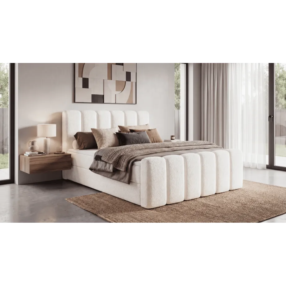 Kopie von Boxspringbett NOLA mit Bettkasten & Topper
