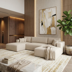 Wohnlandschaft PULA-U Cord Schlafsofa